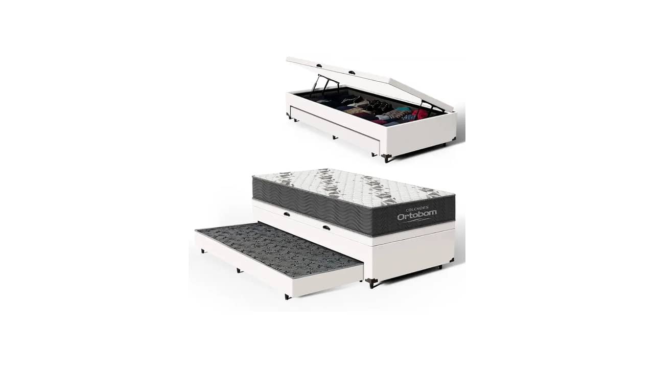 Melhor Bicama Box Solteiro Ortobom: D33, D45 ou Molas?