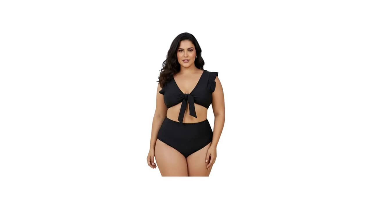 Melhor Biquíni Plus Size: Bojo e Sustentação Para Cintura Alta