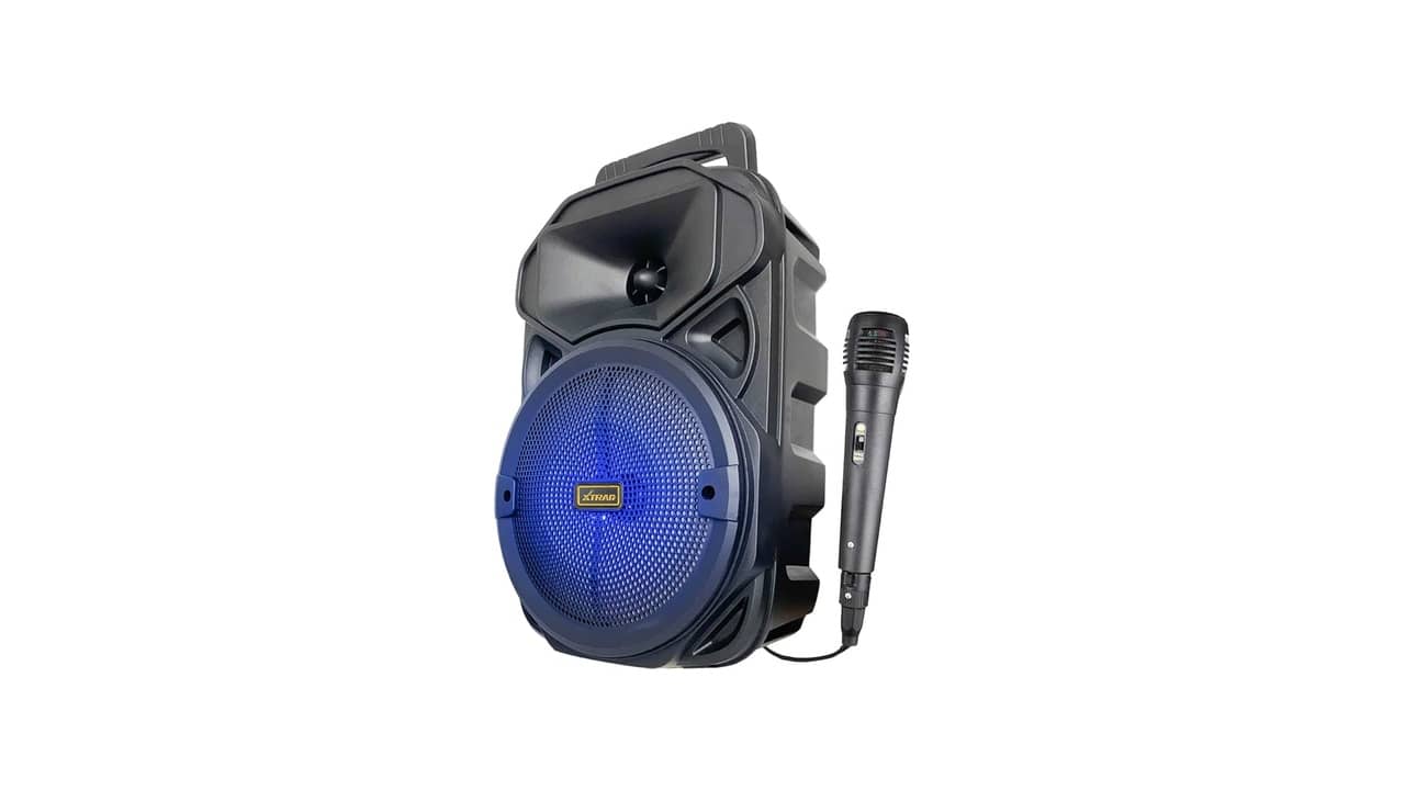 Melhor Caixa de Som Amplificada para Karaokê com LED RGB
