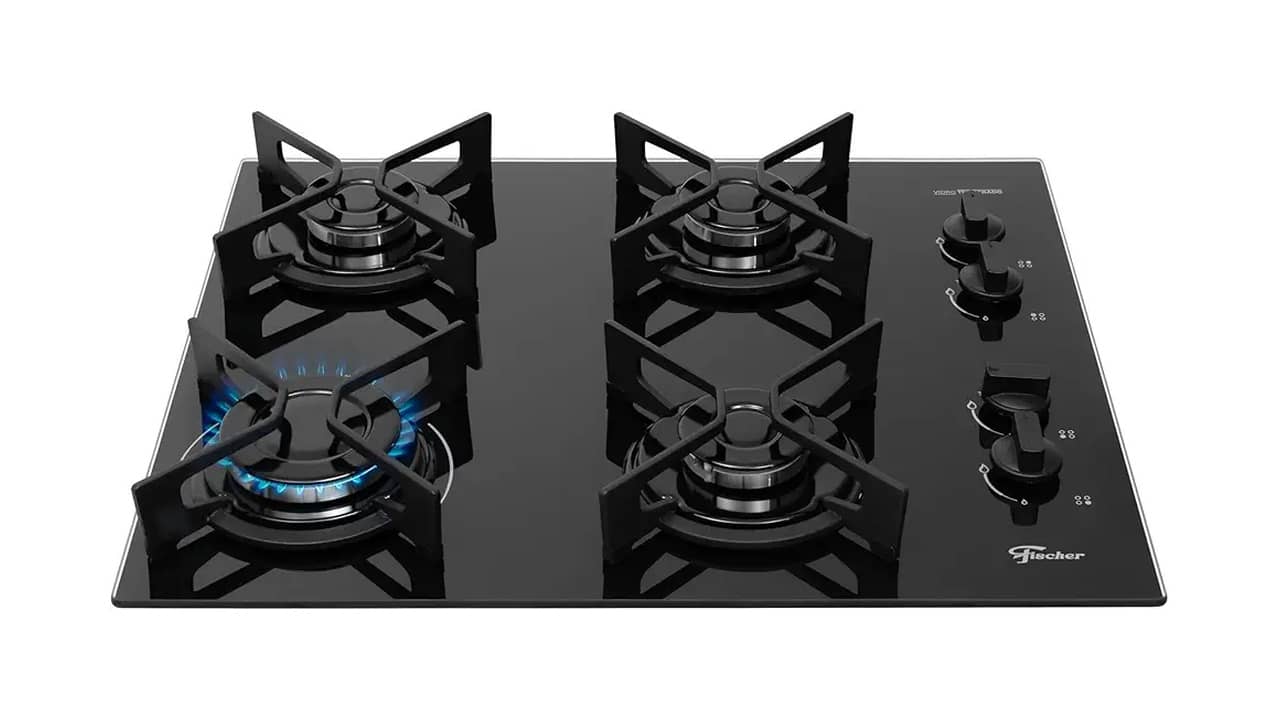 Melhor Cooktop 4 Bocas Ferro Fundido: Tripla Chama e Mesa de Vidro
