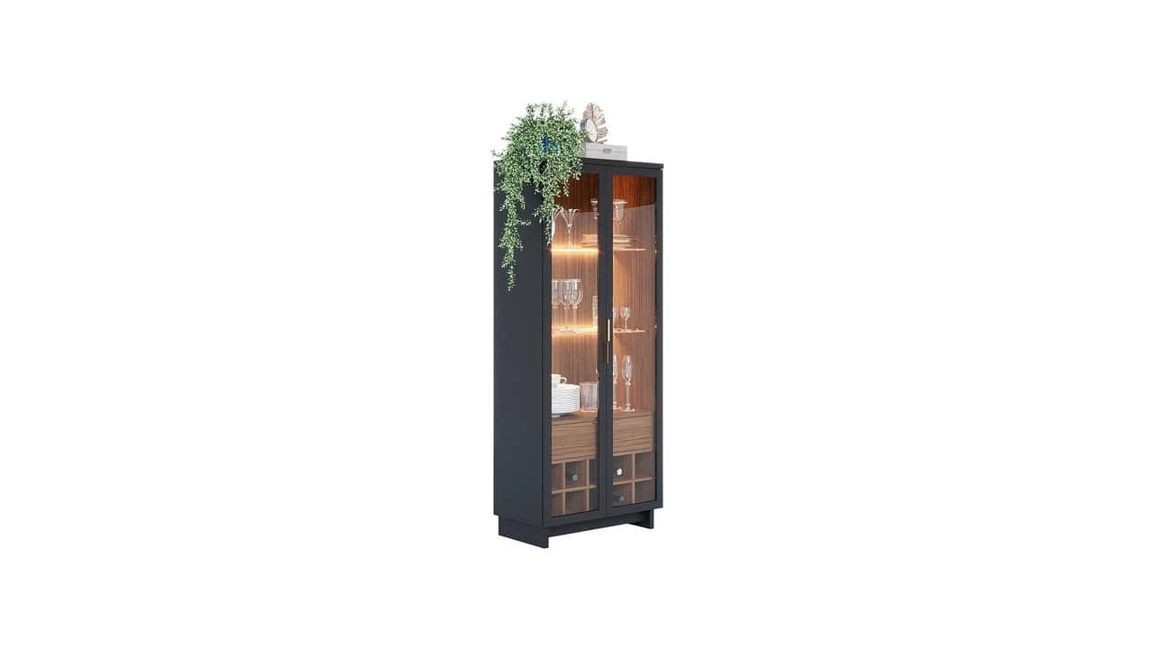 Melhor Cristaleira Moderna: 10 Modelos com LED e Vidro
