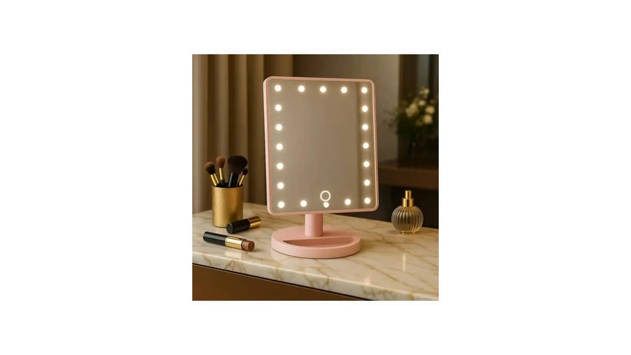 Melhor Espelho para Penteadeira: Iluminação LED e Portabilidade