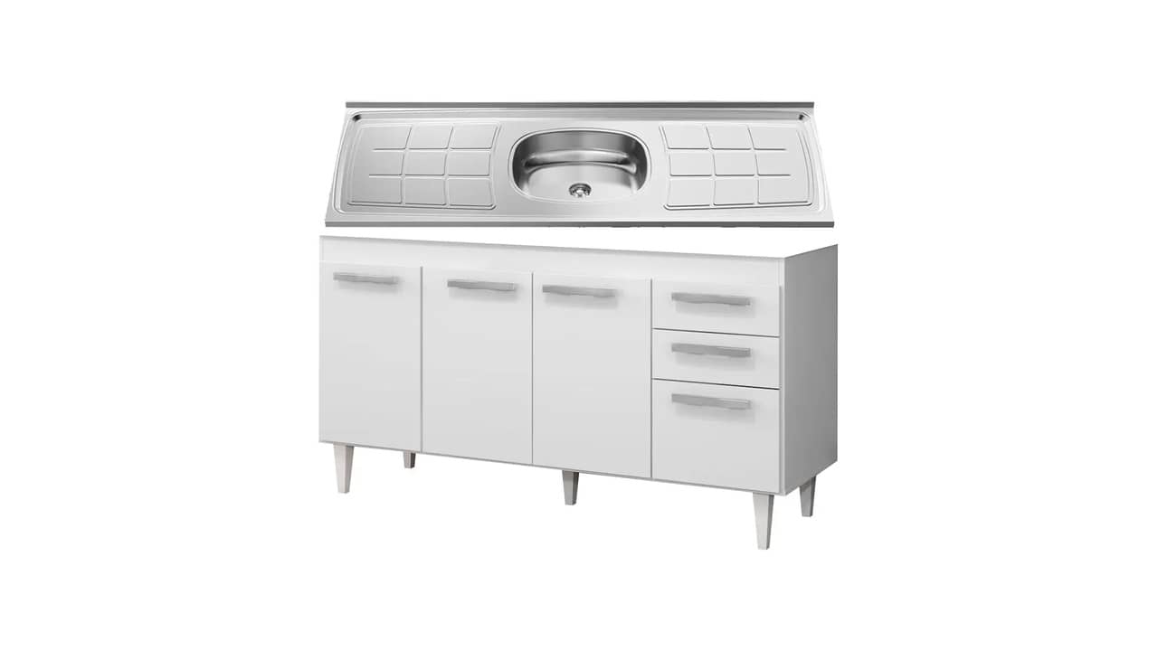 Melhor Gabinete de Cozinha com Pia de Inox: Análise Completa