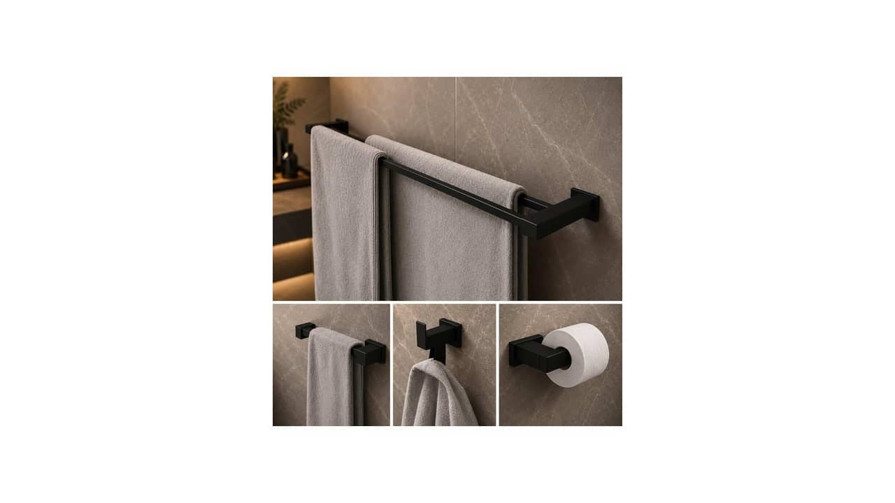 Melhor Kit de Acessórios para Banheiro em Inox Preto: Qual É a Versão Mais Premium?