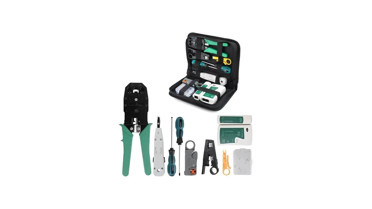 Melhor Kit de Ferramentas para Informática: Testador LAN e Alicate Crimpador
