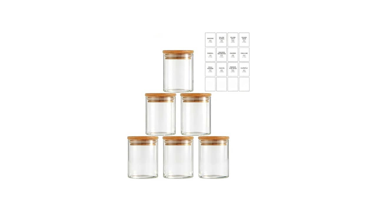 Melhor Kit de Potes de Vidro Herméticos com Tampa de Bambu: Organização e Higiene
