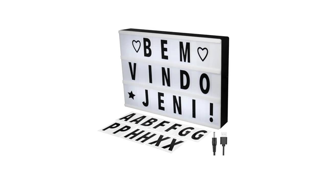 Melhor Letreiro Luminoso de LED Personalizável: 9 Modelos Excelentes para Qualquer Uso