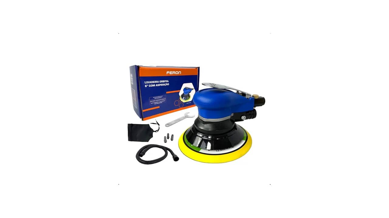Melhor Lixadeira Pneumática Orbital com Aspiração Central: Alta Performance para Repintura e Marcenaria