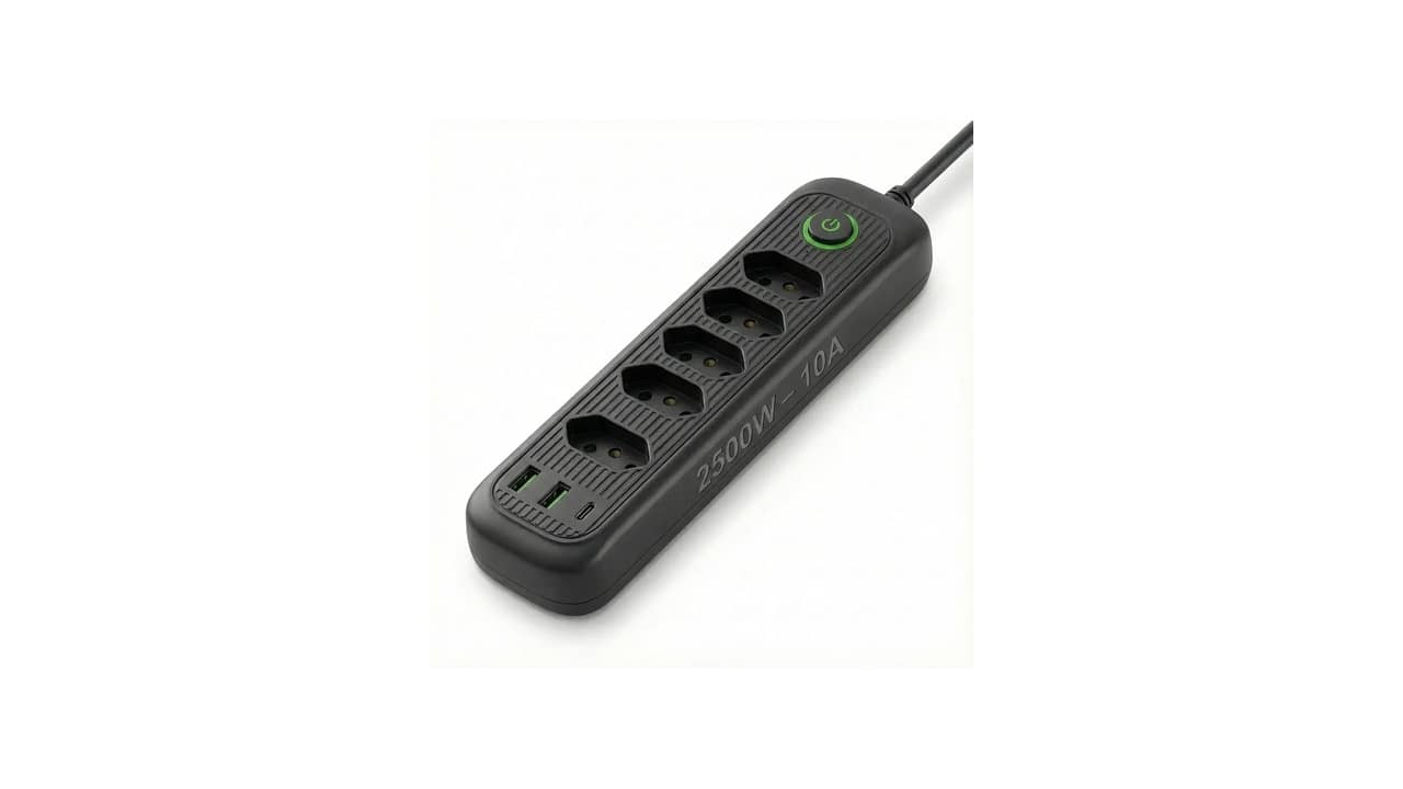 Melhor Régua Elétrica com Múltiplas Tomadas e USB Tipo-C