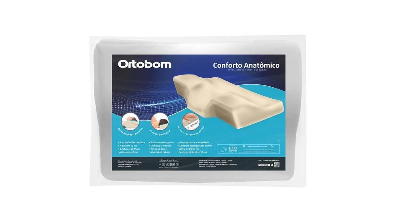 Melhor Travesseiro para Dormir Ortobom: Suporte Ortobom e Viscoelástico