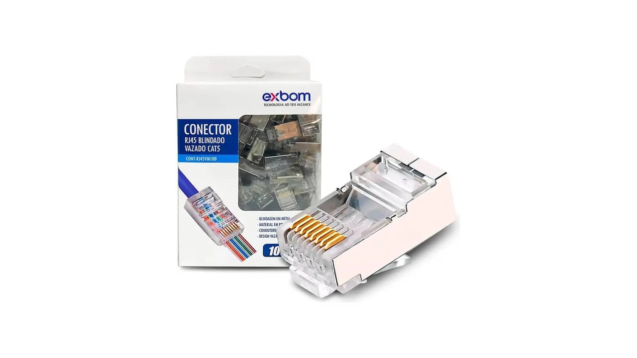 Qual o Melhor Conector RJ45 de Metal Blindado para Gigabit Ethernet?