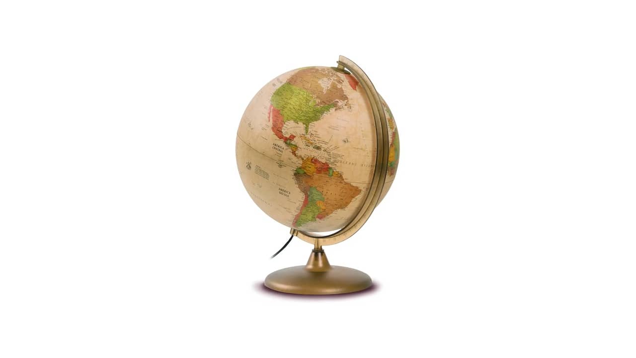 Qual o Melhor Globo Terrestre Estilo Vintage: Design e Iluminação