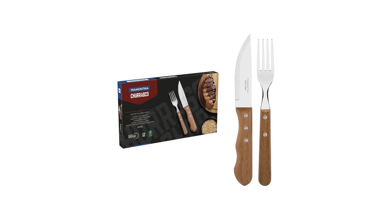 Qual o Melhor Jogo de Talheres para Churrasco: Inox e Madeira