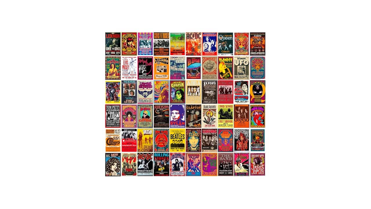Qual o Melhor Pôster de Bandas de Rock: Top Opções para Decoração Retro