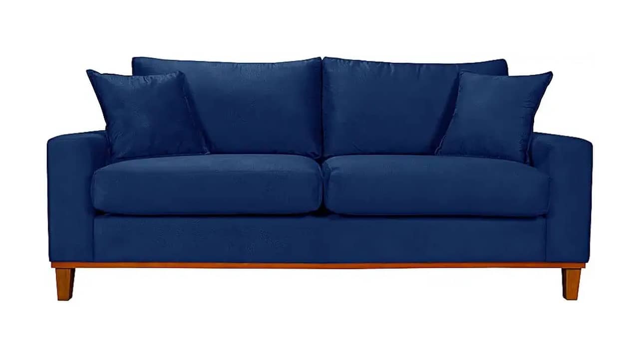 Qual o Melhor Sofá Azul Marinho: Suede e Madeira na Comparação